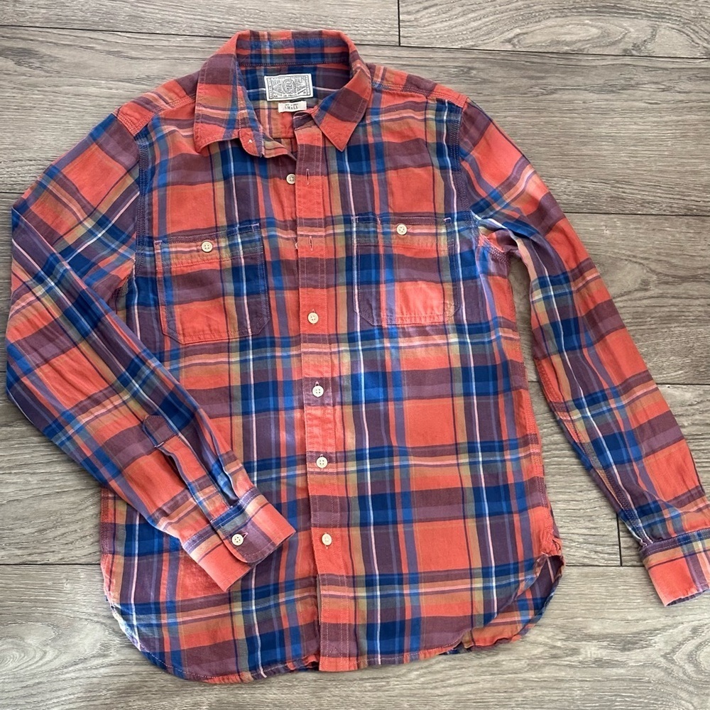 ✨ Lucky Brand Men’s Plaid Shirt – 100% Cotton, Size Small ✨ - Picture 11 of 13